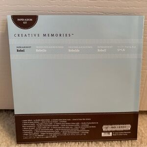Creative Memories Rebel Paper Album Kit - Light Blue and Brown